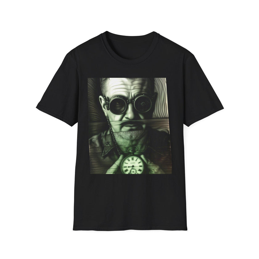 Vintage Graphic Tee: Steampunk Man with Watch