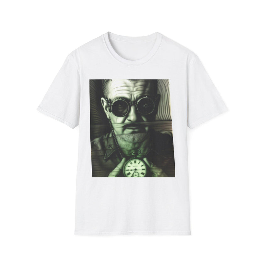 Vintage Graphic Tee: Steampunk Man with Watch