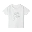 Toddler T-Shirt — Delicate Line Art Rose Kids Tee