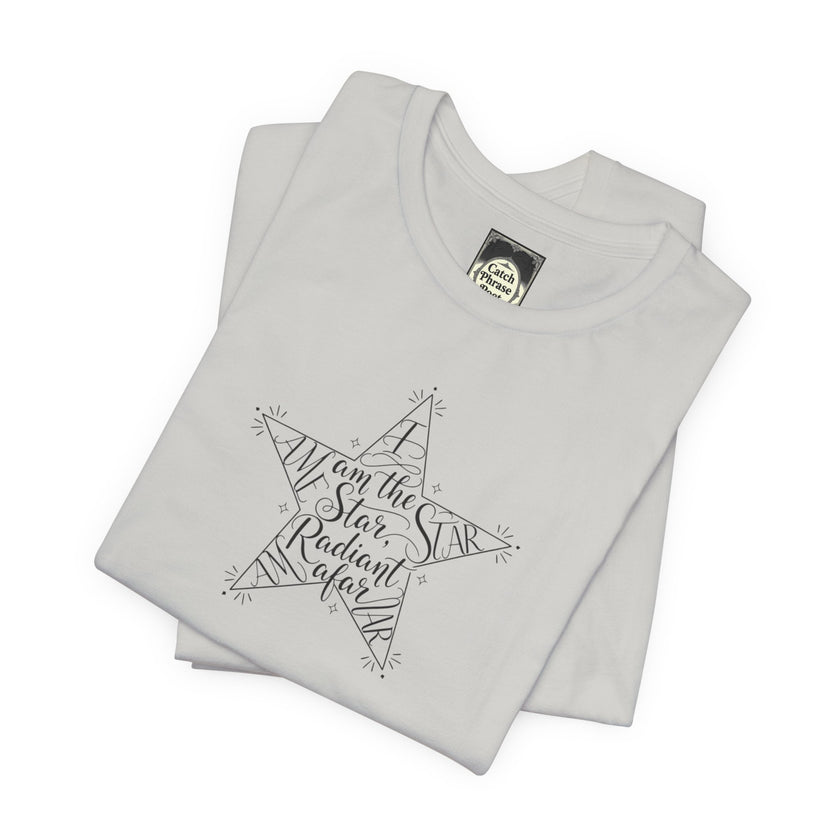 Star Radiant Tee — Inspirational Handwritten Star Graphic T-Shirt