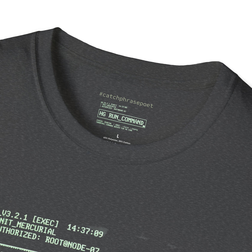 HG_RUN_COMMAND computer code T-Shirt | retro terminal, hacker aesthetic