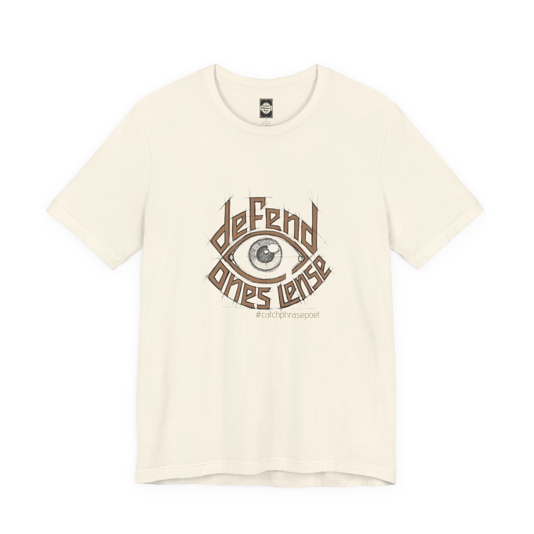 Defend One's Lens Eye Graphic Tee — Vintage-Protective Photography T-Shirt