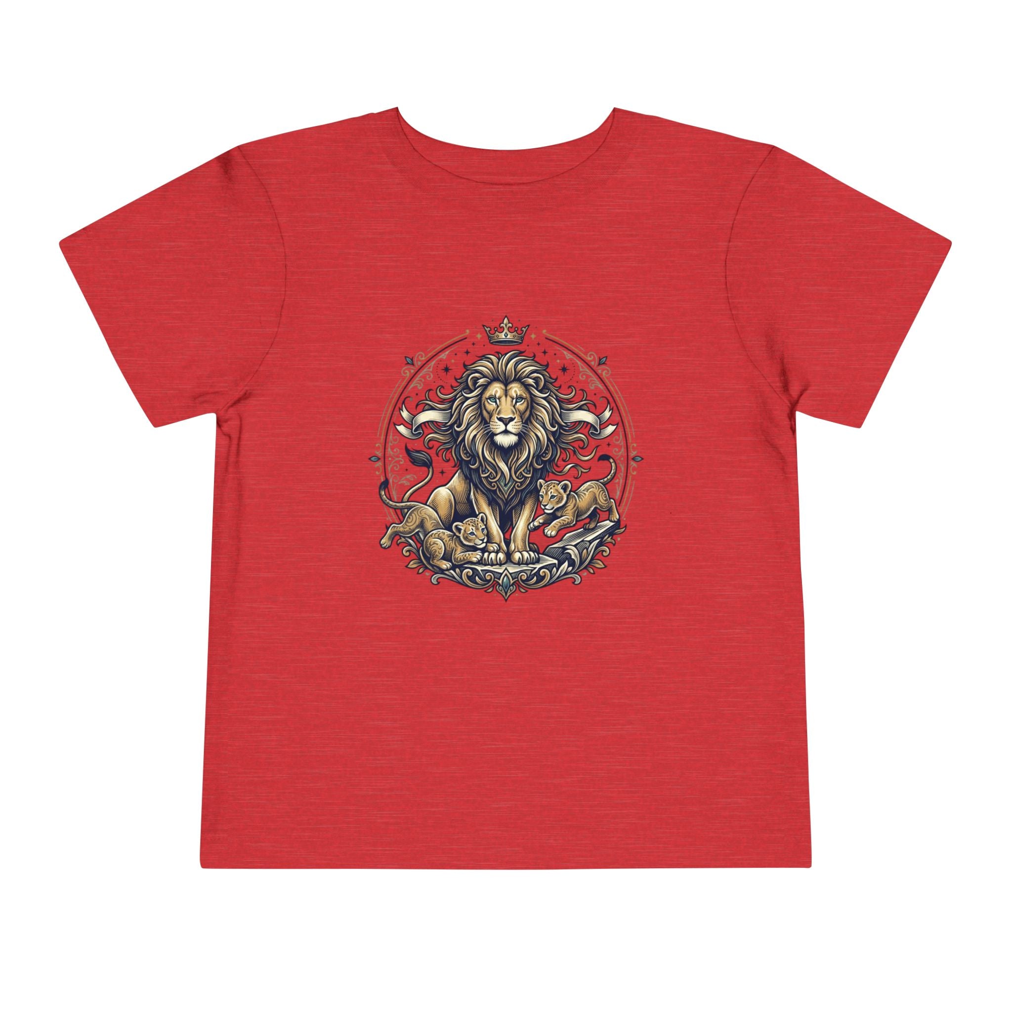 Toddler Tee — Regal Lion Crest Graphic