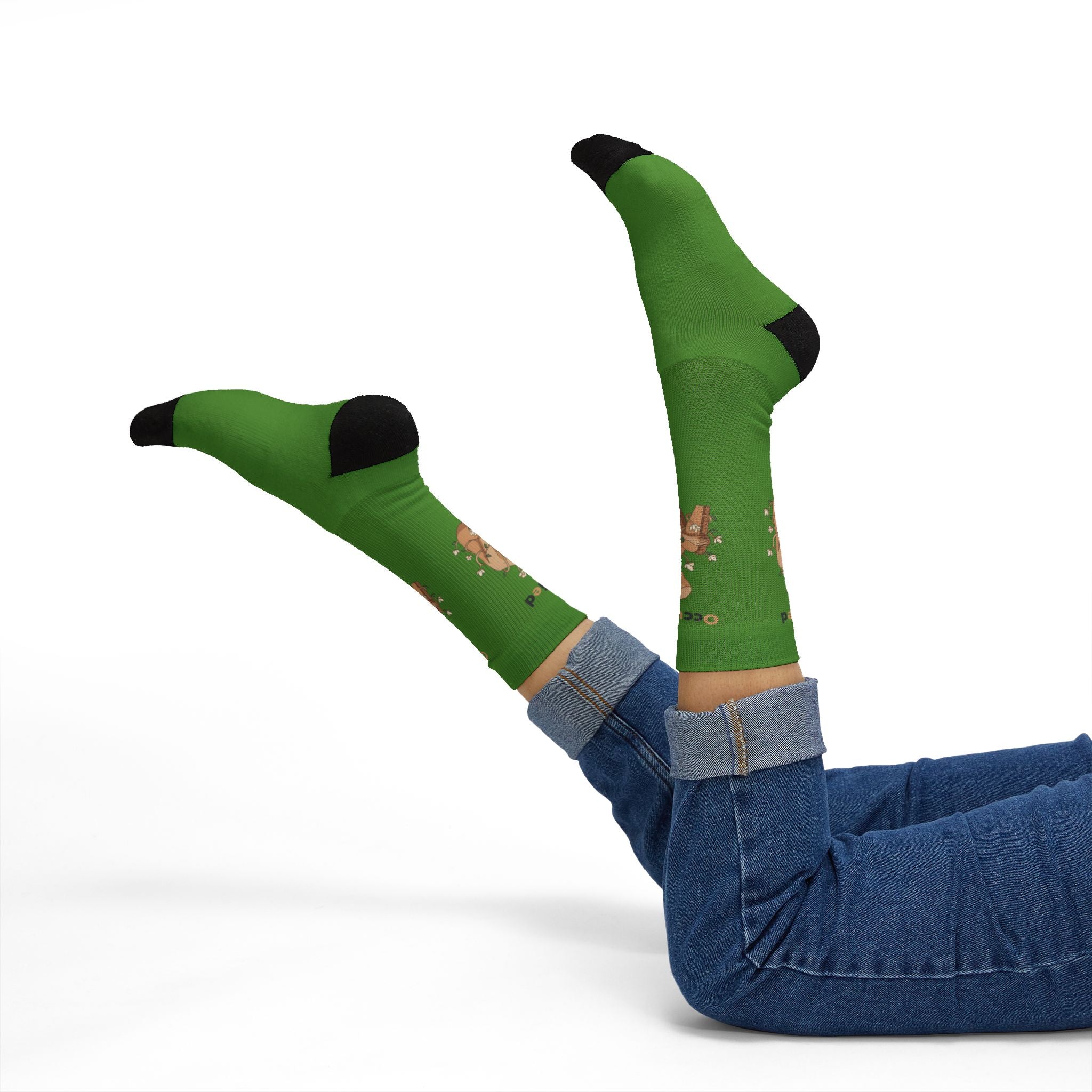 Green Sock Lady Of The Garden Sublimation Socks —
 Occupied