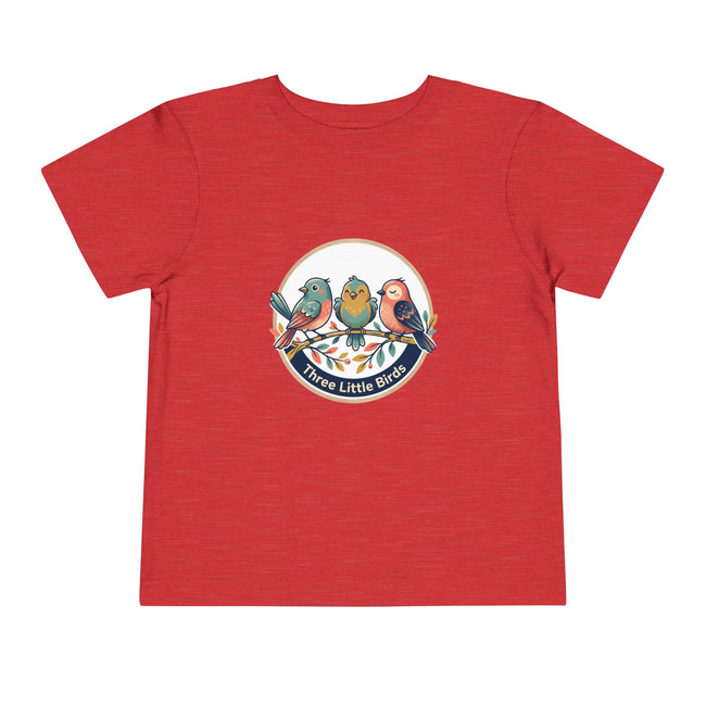 Toddler Tee — 'Three Little Birds' Cute Bird Trio Graphic Shirt