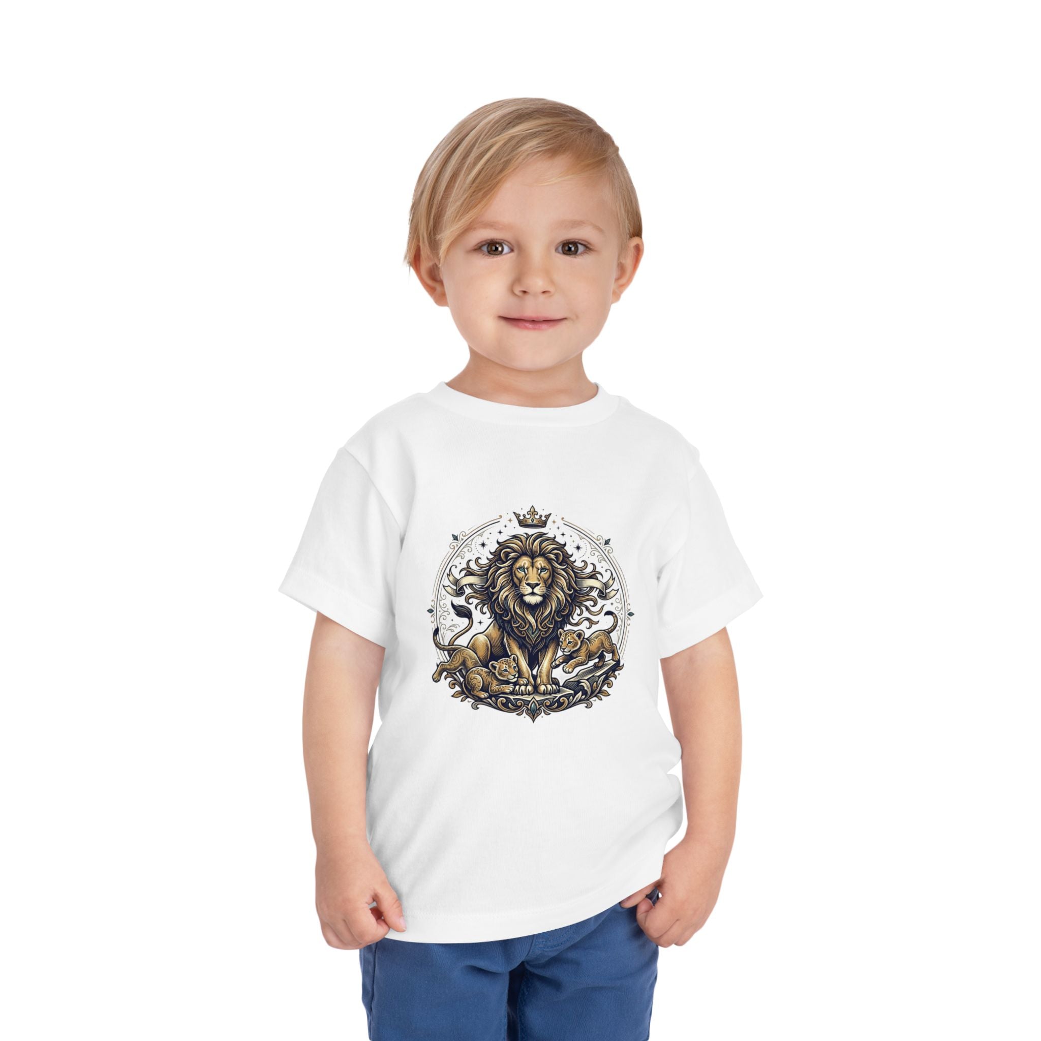 Toddler Tee — Regal Lion Crest Graphic