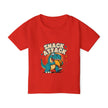 Toddler T‑Shirt — 'Snack Attack' Cute Dinosaur Snack Time Tee