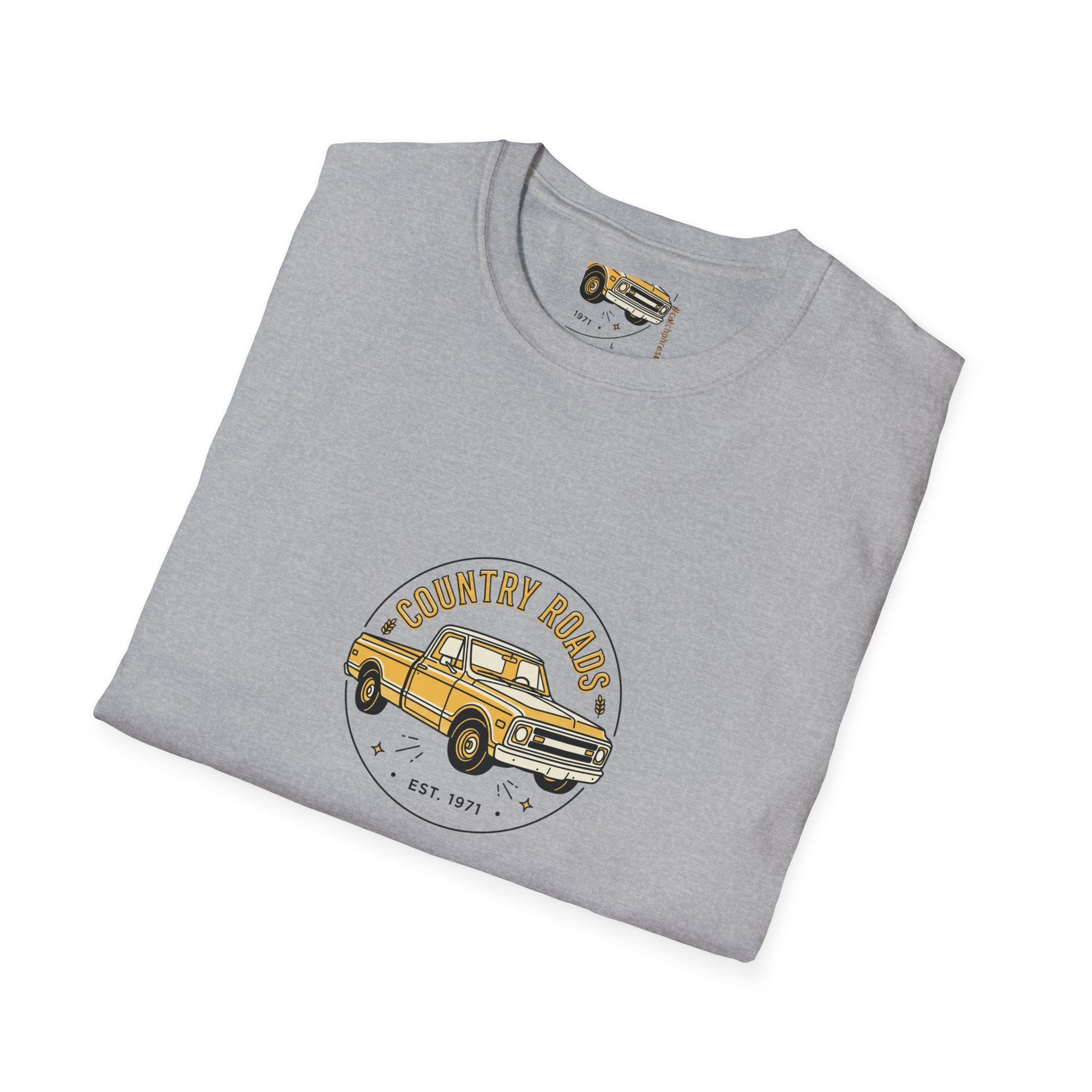 Country Roads Vintage Truck T-Shirt — 'Country Roads' Graphic Tee
