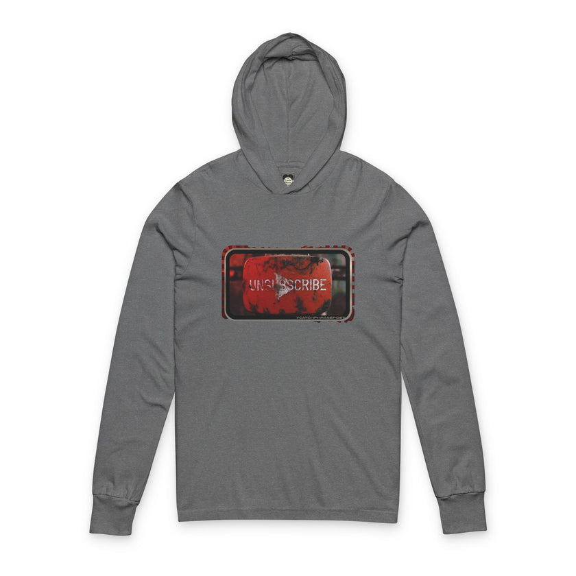 UNSubscribe Button Graphic Put Down The Bloody Device Hoodie | Anti-Screen Humor