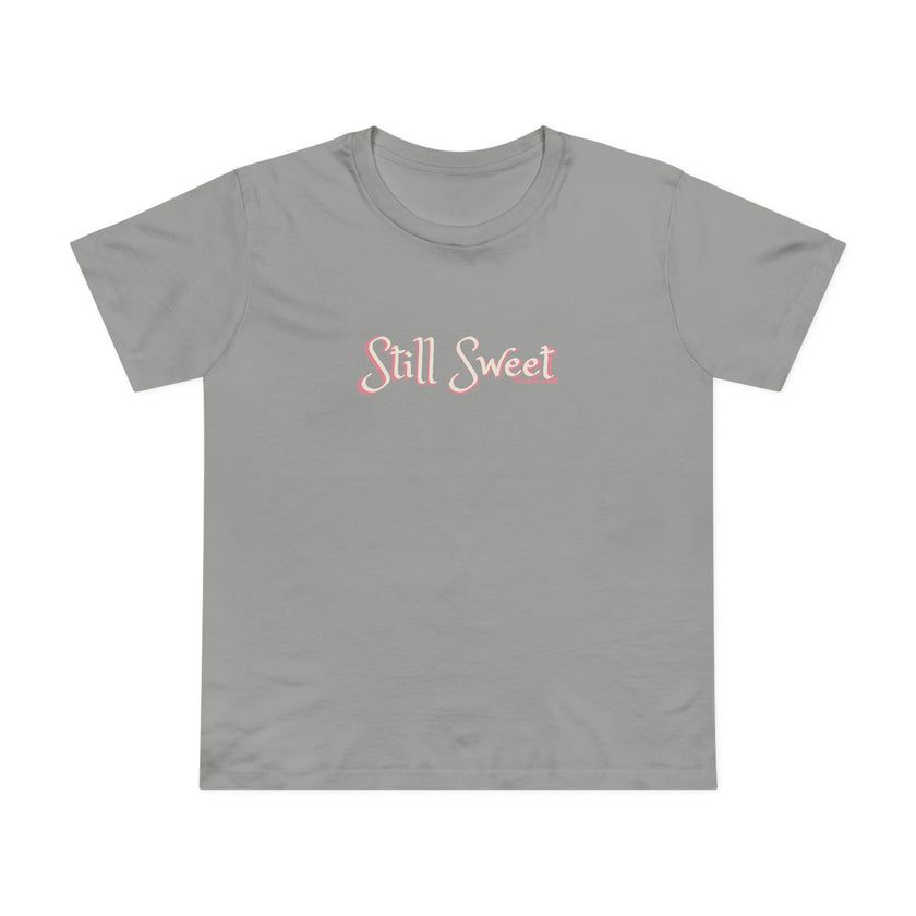 Still Sweet Women's Tee — Retro Script Maple Gray T-Shirt