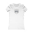 Becoming Unbothered Women's Tee – Minimal Shield Graphic, Empowerment Shirt