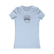 Becoming Unbothered Women's Tee – Minimal Shield Graphic, Empowerment Shirt