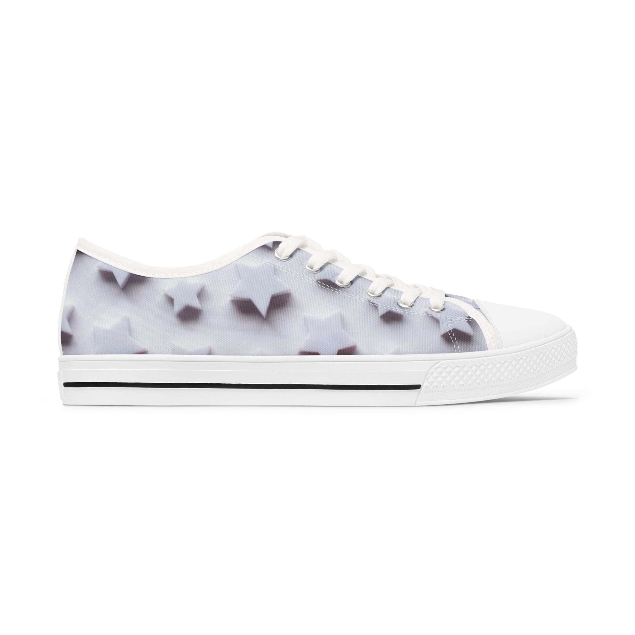 Star Bright Pattern I'm a Star Radiant Afar Sneakers | Low Top Canvas Shoes