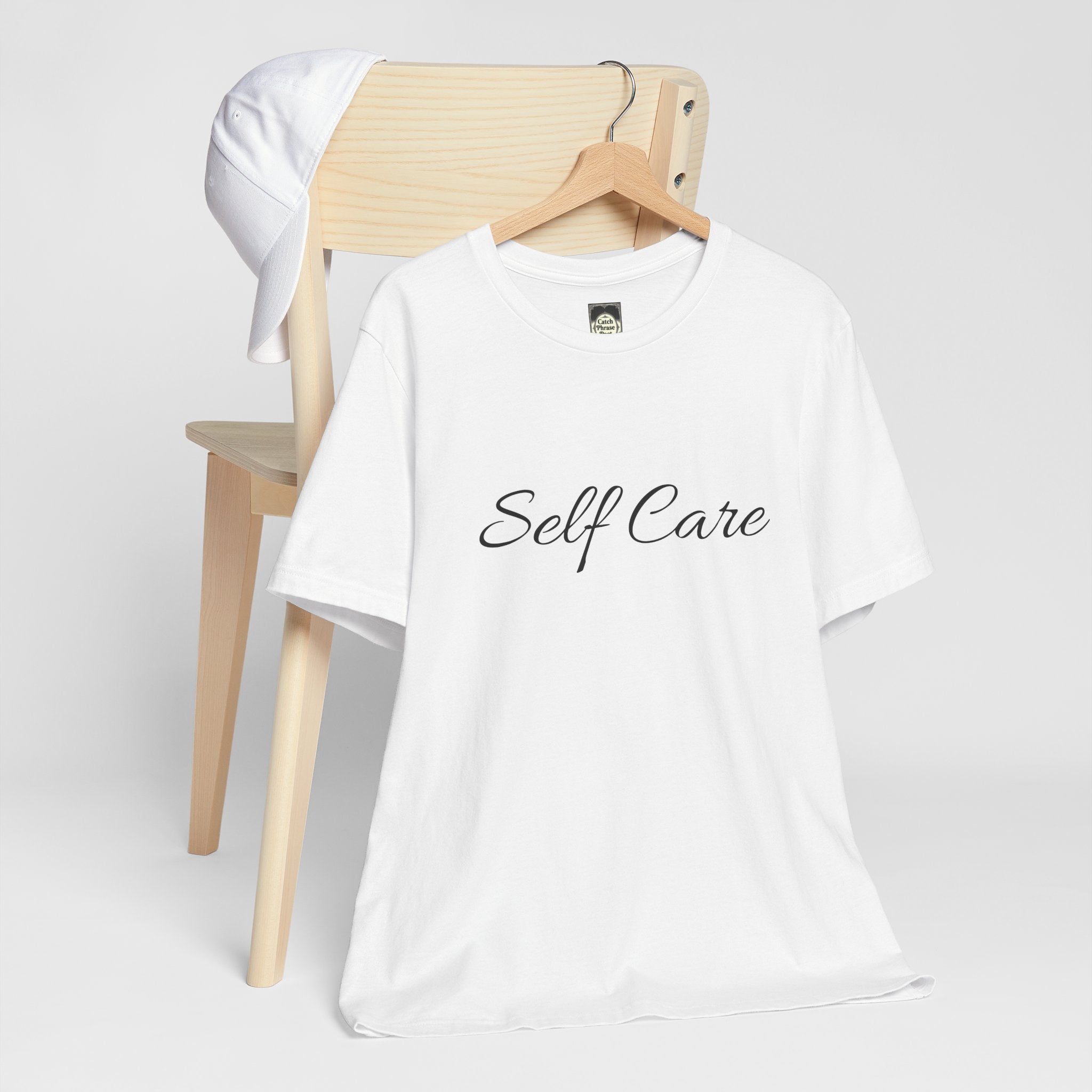 Self Care Tee — Minimal Script Self-Care T-Shirt