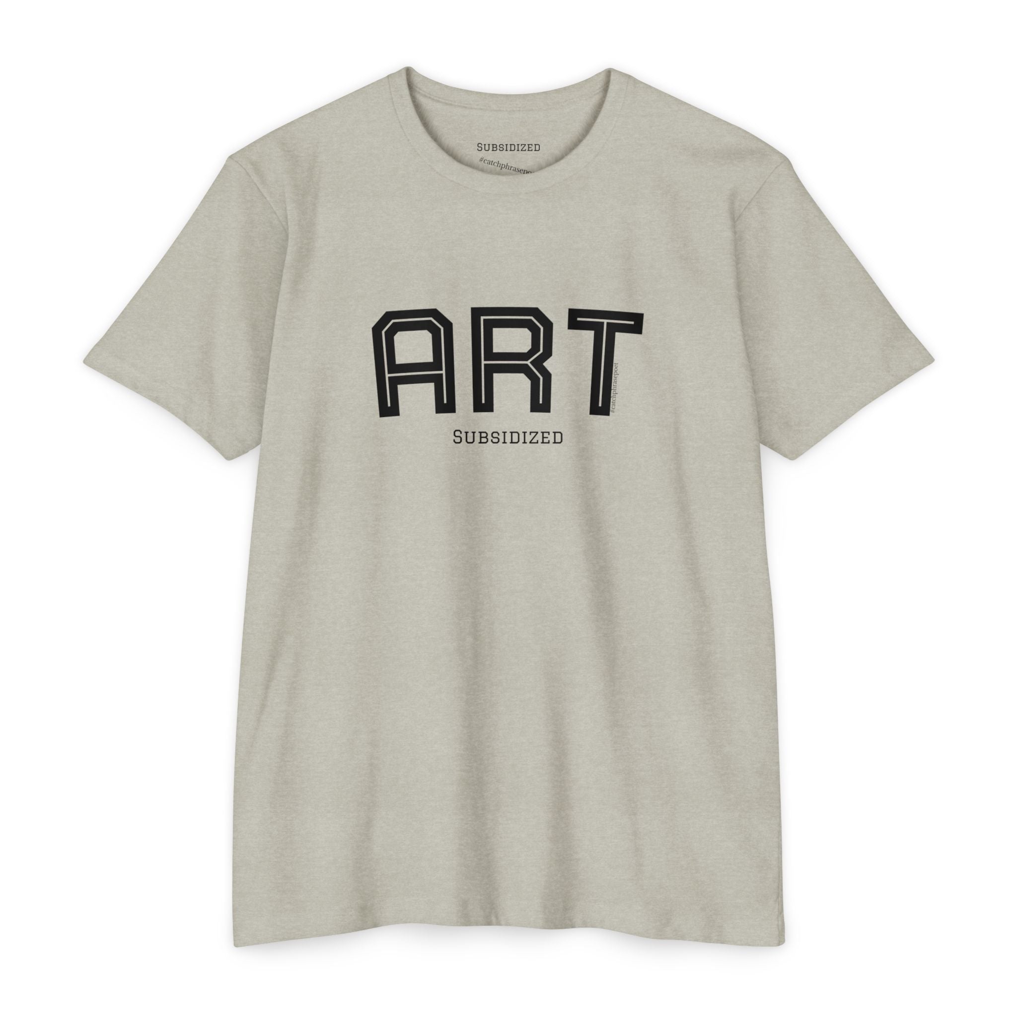 ART Subsidized Graphic T-Shirt — Retro Collegiate Lettering Tee