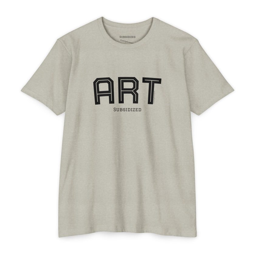 ART Subsidized Graphic T-Shirt — Retro Collegiate Lettering Tee