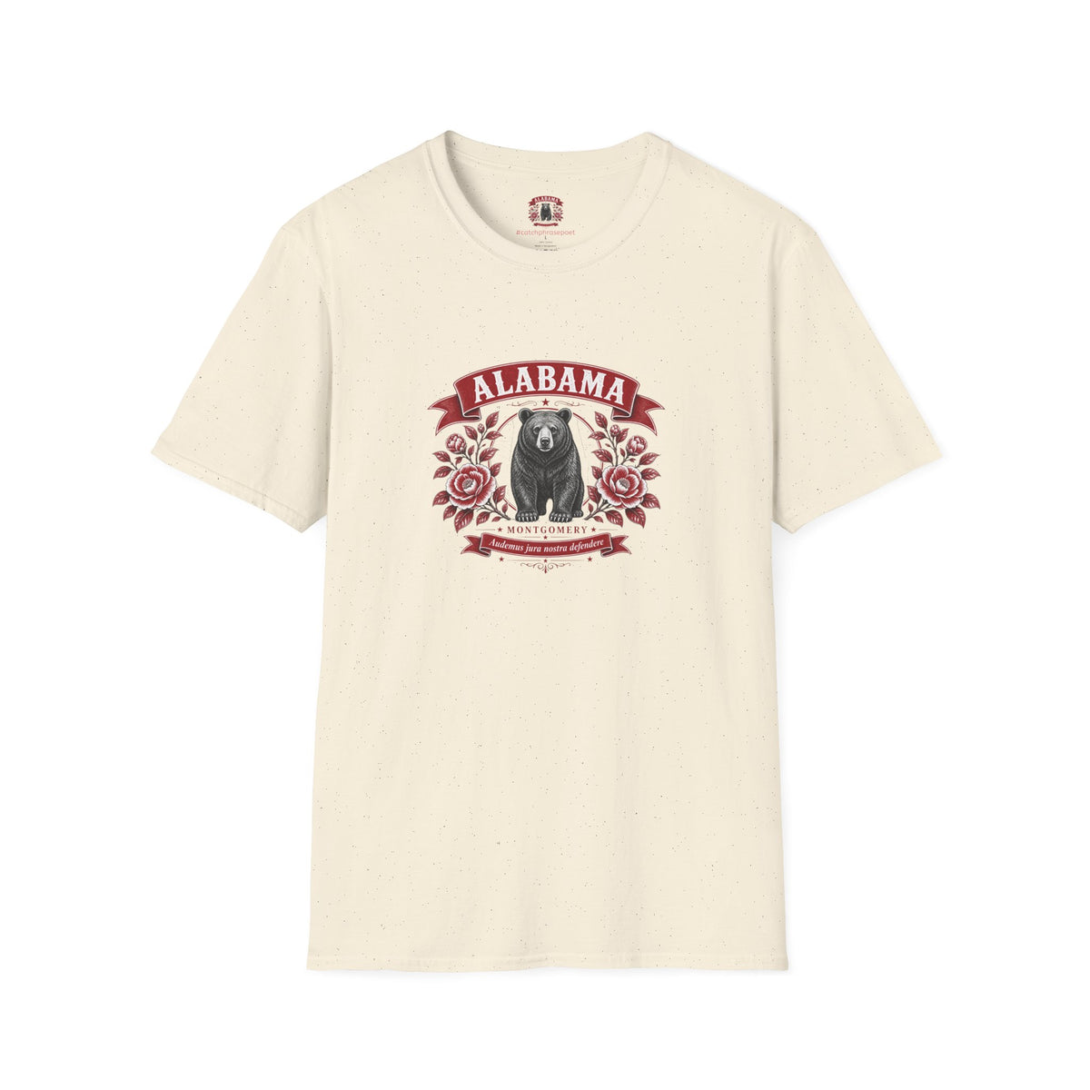 Alabama Bear Floral T-Shirt — Montgomery State Pride Tee