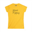Rooted & Rising Women's Tee — Inspirational Meditation Graphic Shirt