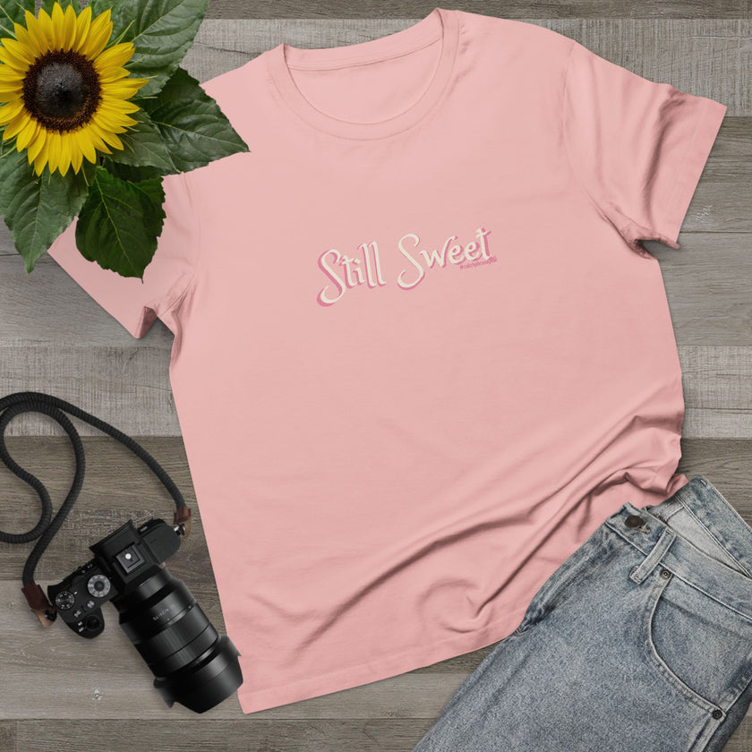 Still Sweet Women's Tee — Retro Script Maple Gray T-Shirt
