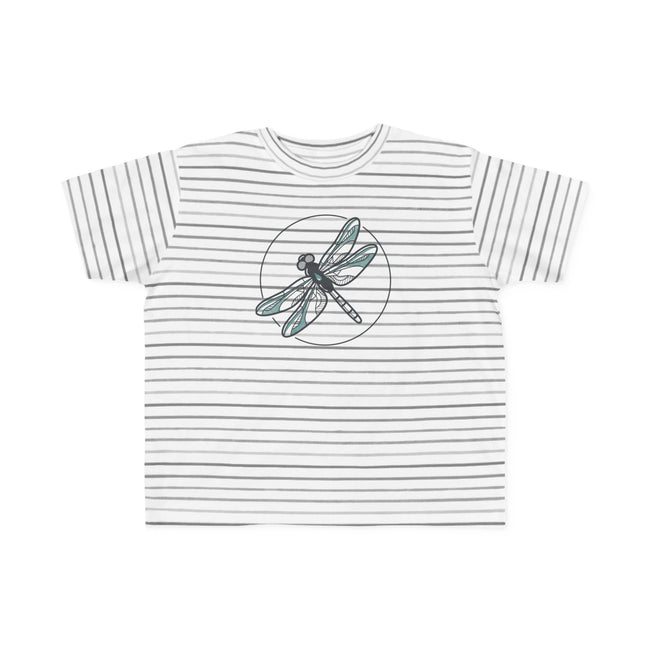 Toddler Striped Tee with Dragonfly Graphic — Kids Nature Shirt