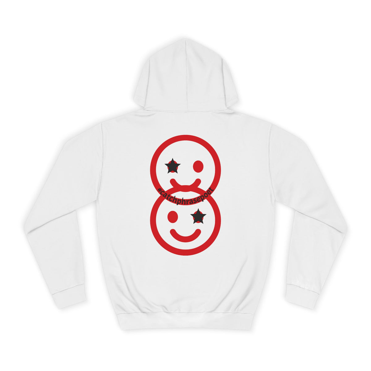 Smiley Duo Hoodie — Playful Star-Eye Graphic Pullover