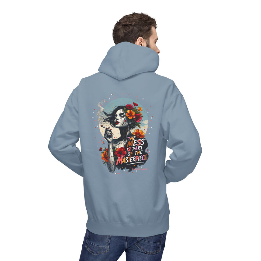 Skull & Femme Floral Hoodie — 