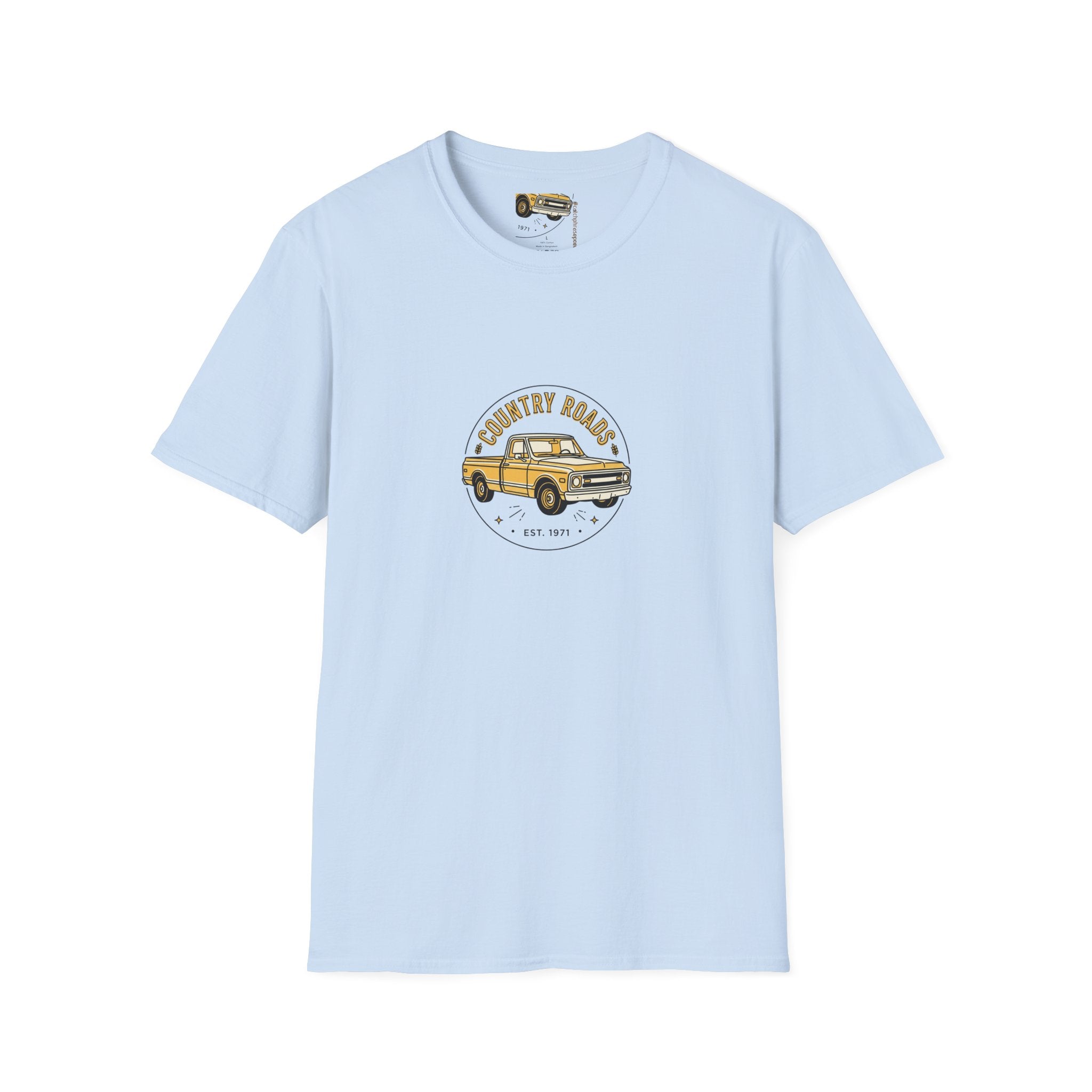 Country Roads Vintage Truck T-Shirt — 'Country Roads' Graphic Tee