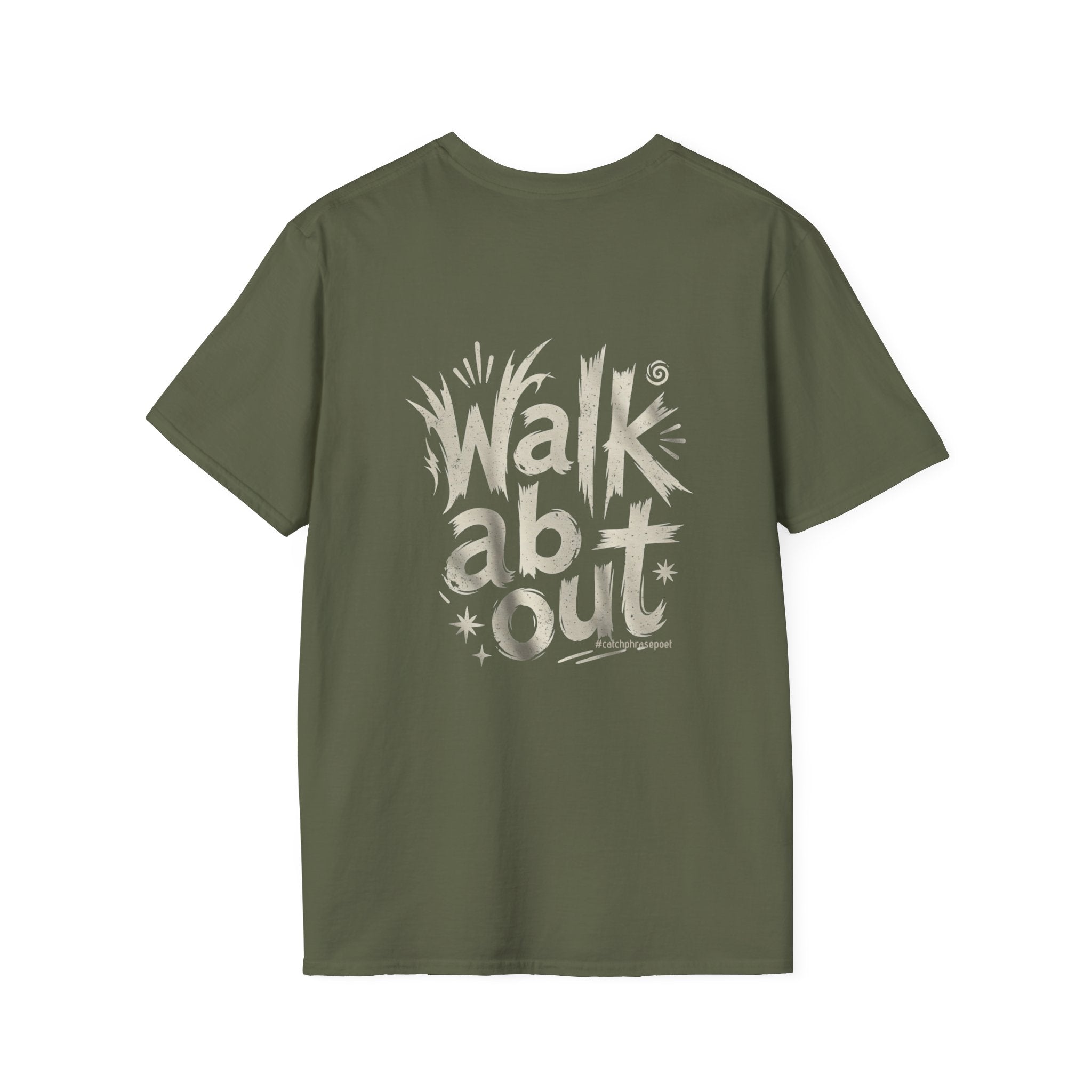 Walk About T-Shirt — Retro Handlettered 'Walk About' Graphic Tee