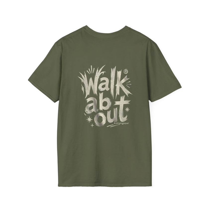 Walk About T-Shirt — Retro Handlettered 'Walk About' Graphic Tee