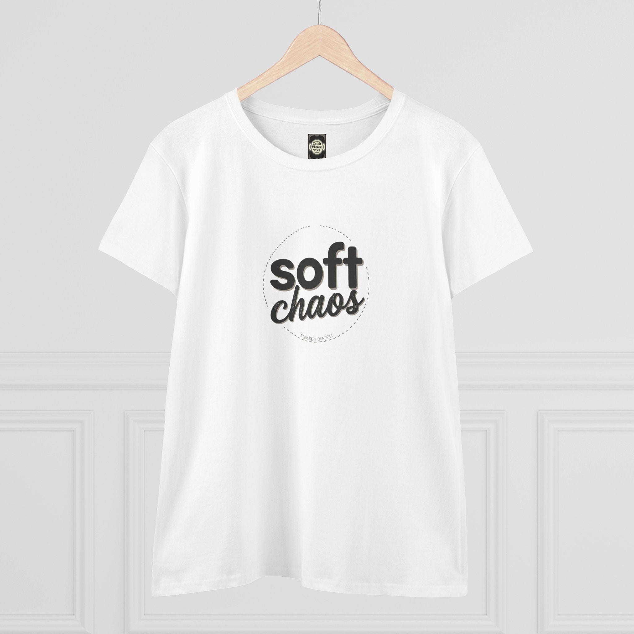 Soft Chaos Women’s Tee — Minimal Graphic Cotton Shirt