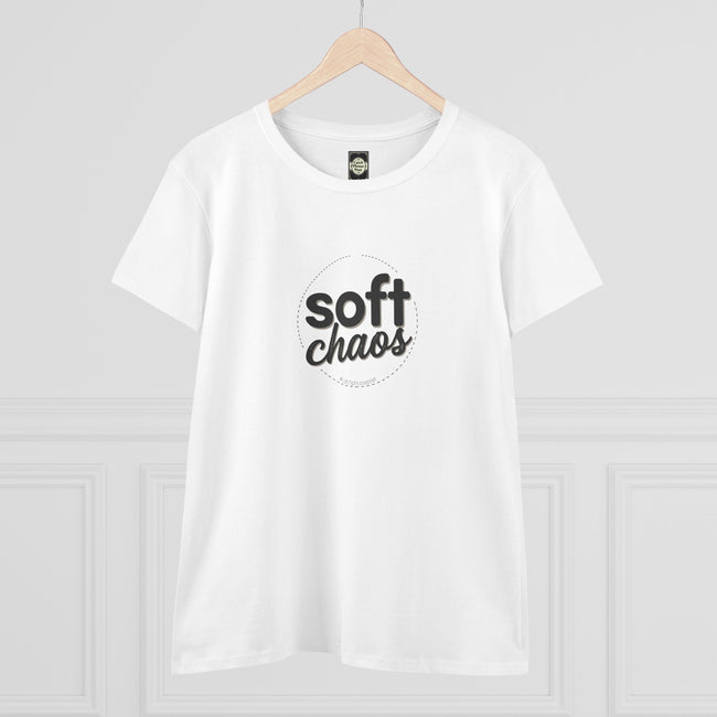 Soft Chaos Women’s Tee — Minimal Graphic Cotton Shirt