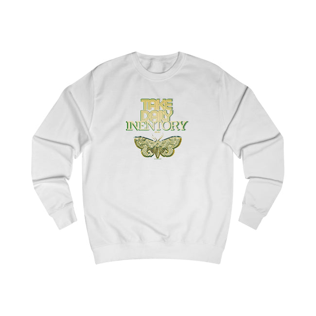 take daily inventory- text design Sweatshirt | 404 BC, internal discussions, reflection