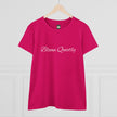 Bloom Quietly Women's Tee — Minimal Inspirational Script T-Shirt