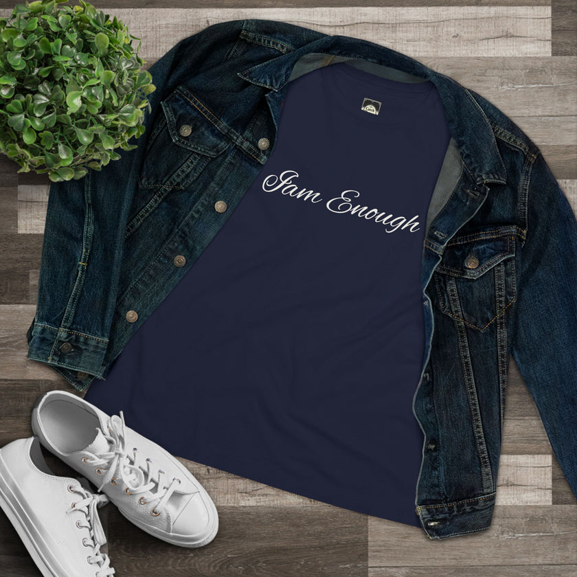 I Am Enough Women's Tee — Minimal Script Self-Love Shirt