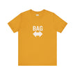 'Get Your Bag' arrow tee, worn casual styling