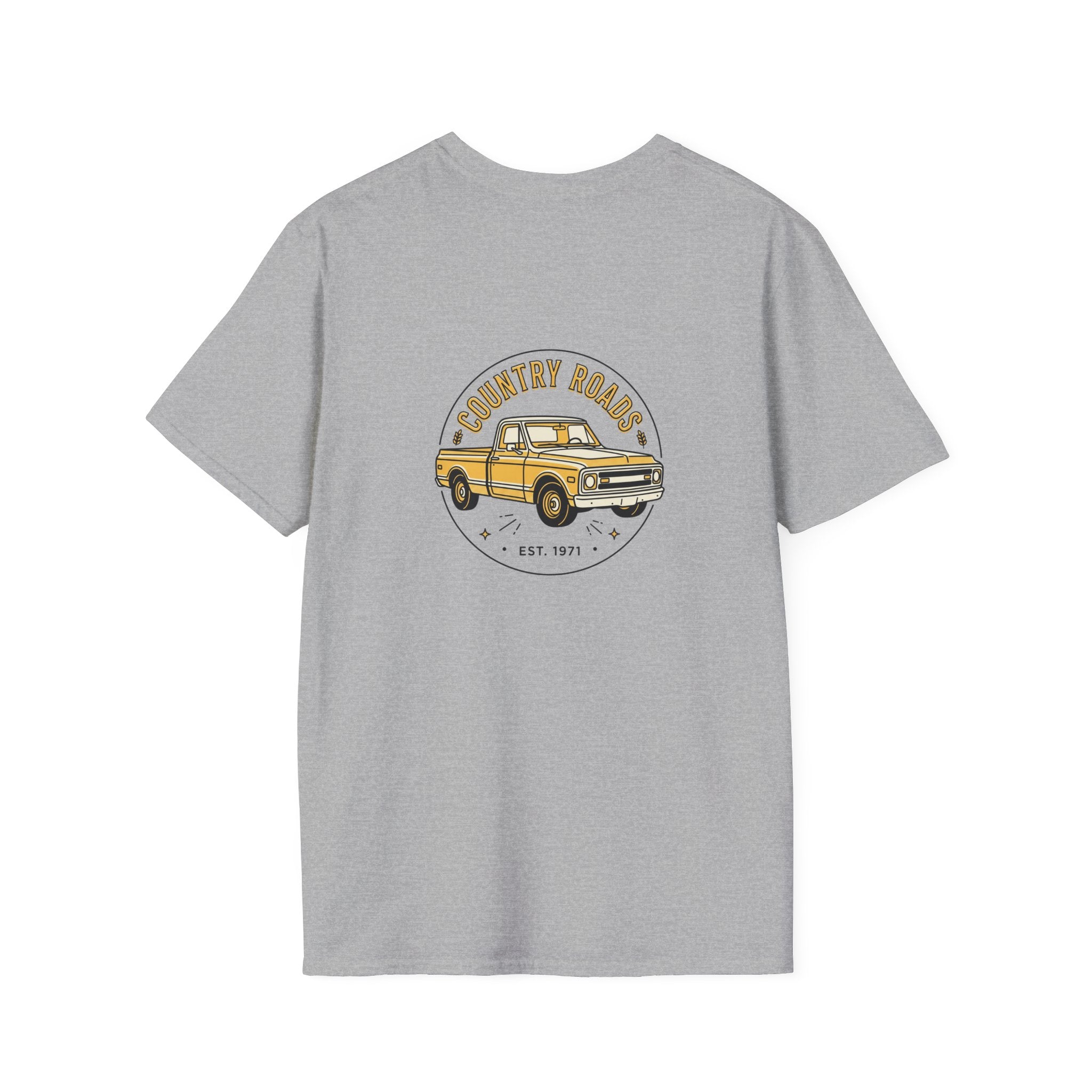 Country Roads Vintage Truck T-Shirt — 'Country Roads' Graphic Tee