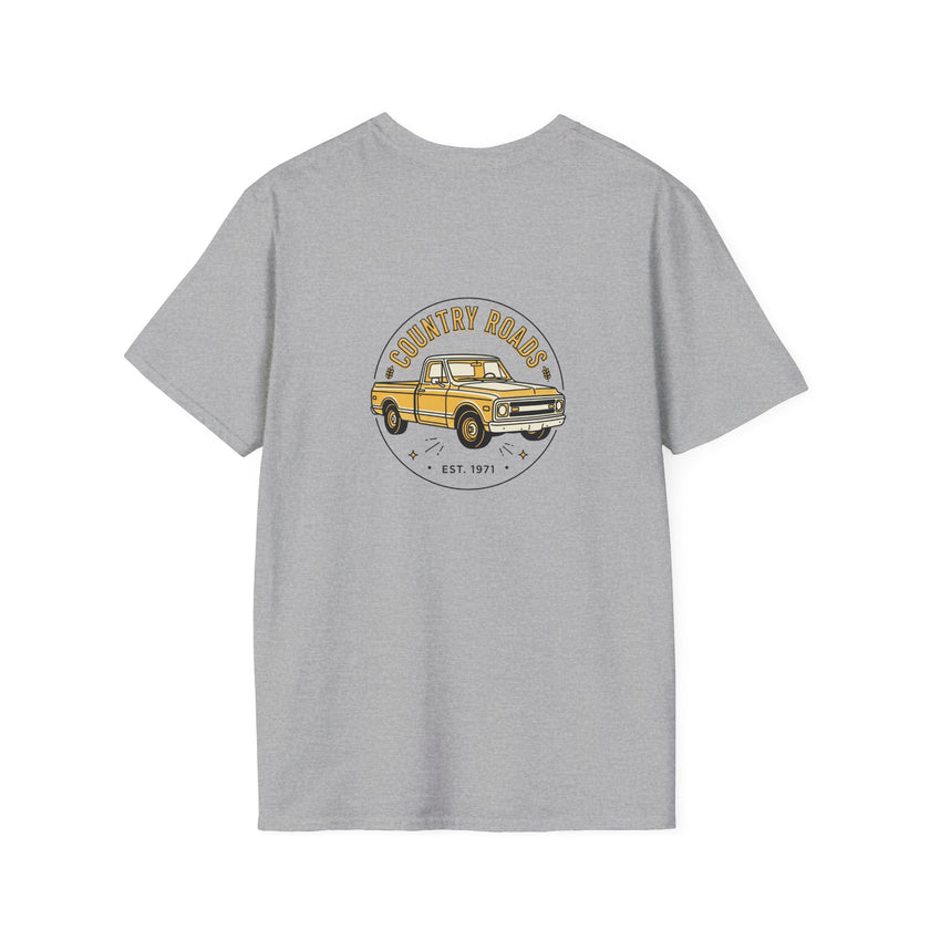 Country Roads Vintage Truck T-Shirt — 'Country Roads' Graphic Tee