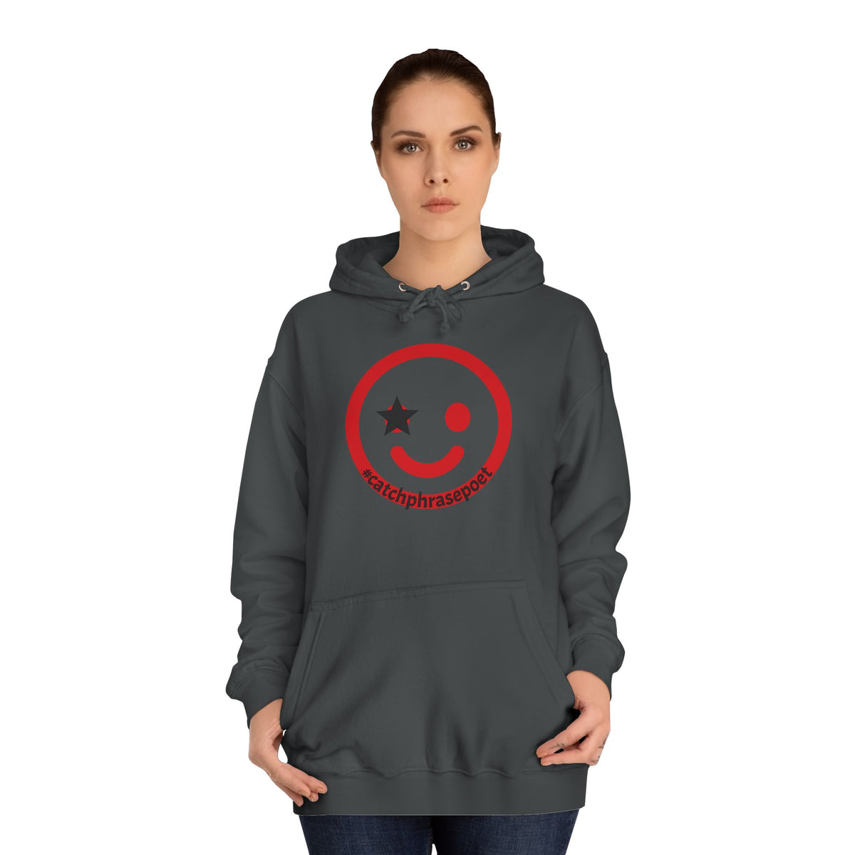 Smiley Duo Hoodie — Playful Star-Eye Graphic Pullover