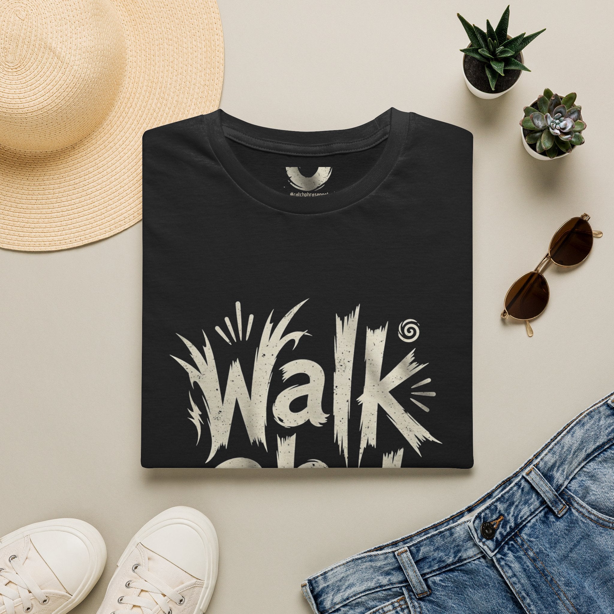 Walk About T-Shirt — Retro Handlettered 'Walk About' Graphic Tee