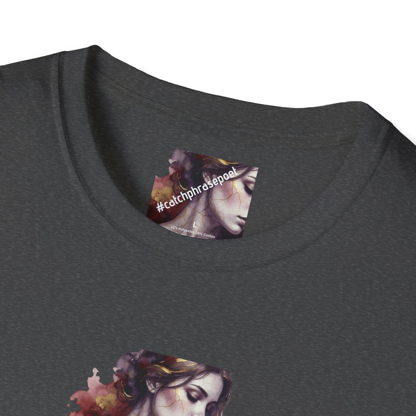 T-Shirt — 'Trauma Is My Love Language' Gothic Heart Illustration