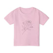 Toddler T-Shirt — Delicate Line Art Rose Kids Tee