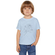 Toddler T-Shirt — Delicate Line Art Rose Kids Tee