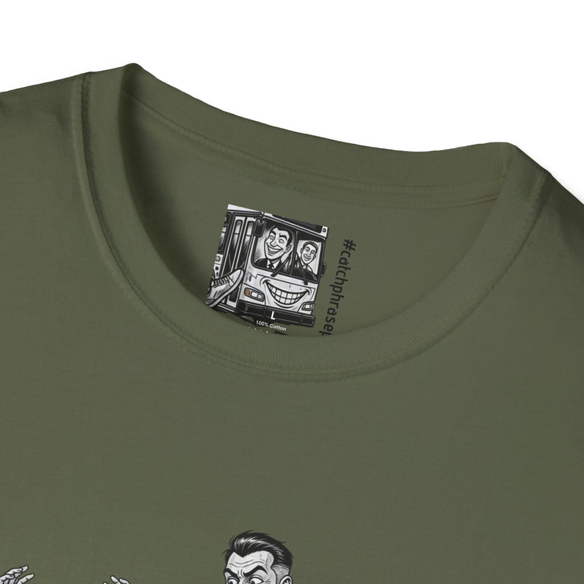 Chief Underbus T-Shirt — Vintage Salesman Illustration, 