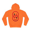 Duo Smile Star Hoodie — Red Double-Wink Graphic College Hoodie