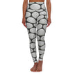 Monochrome Pebble Print High-Waisted Yoga Leggings