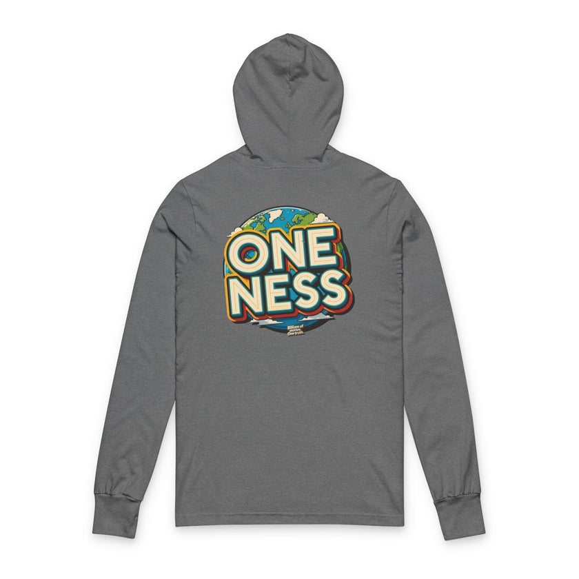 Oneness Hoodie Long Sleeve Tee — Global Unity Flag Design