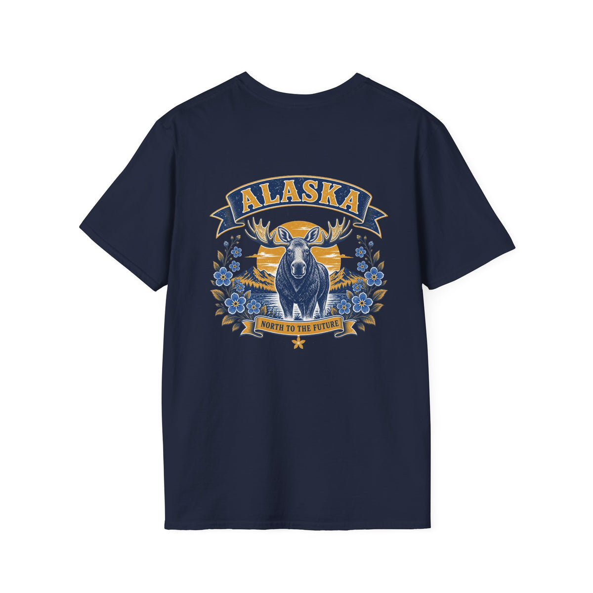 Alaska Moose Graphic T-Shirt — Vintage State Nature Tee