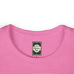 Pink crew neck t-shirt with Catch Phrase Poet label inside collar
