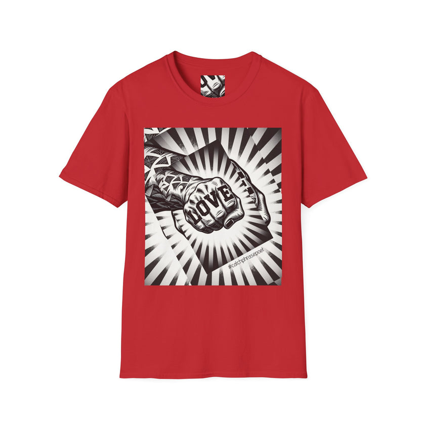 Love Fist Bump Love Hand Gesture T-Shirt | Heart Fist Tee