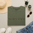 Apologetic Gangster T-Shirt | Text Graphic Tee, Grey Cotton